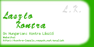 laszlo kontra business card