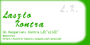 laszlo kontra business card